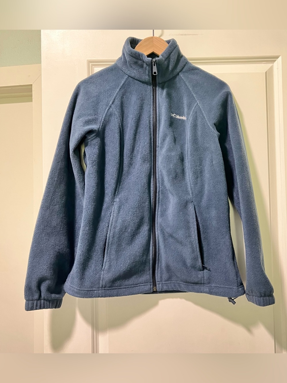 Columbia Women's Size Small Full Zip Classic Soft Fleece Jacket Blue